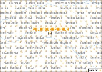 map of Pulunduwa Pahala