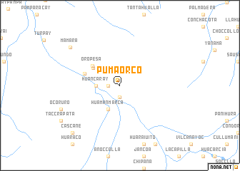 map of Pumaorco