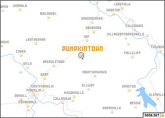 map of Pumpkintown