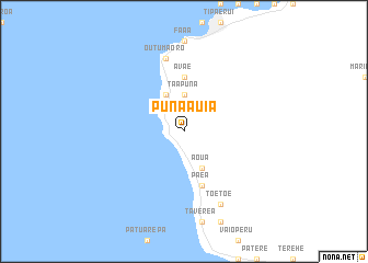 map of Punaauia