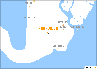 map of Puná Vieja