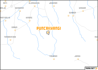 map of Puncakwangi
