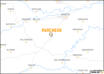 map of Pŭnchevo