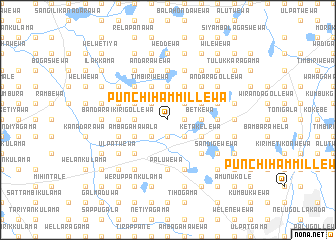 map of Punchi Hammillewa