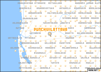 map of Punchi Vilattawa