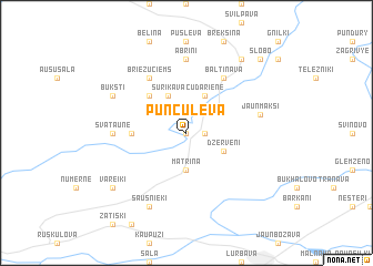 map of Puncuļeva