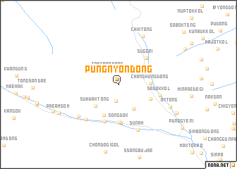 map of Pungnyŏn-dong