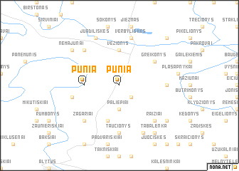 map of Punia