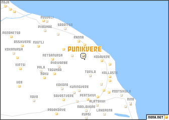 map of Punikvere