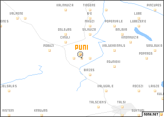 map of Pūni