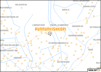 map of Punnun Kishkori