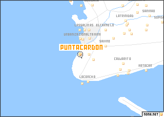 map of Punta Cardón