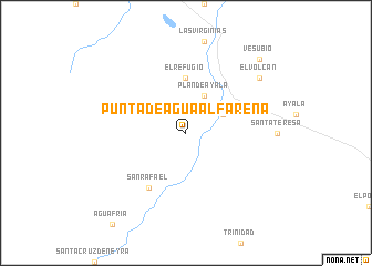 map of Punta de Agua Alfareña