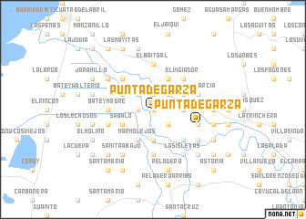 map of Punta de Garza