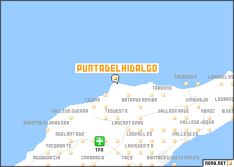 map of Punta del Hidalgo