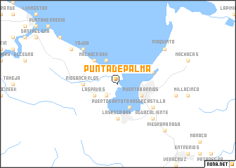 map of Punta de Palma