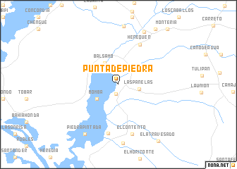 map of Punta de Piedra