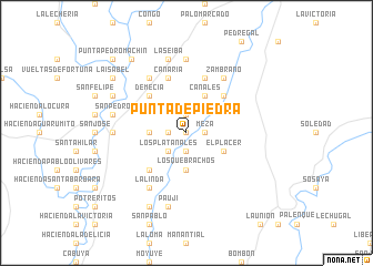 map of Punta de Piedra