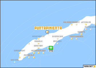 map of Punta Pimienta