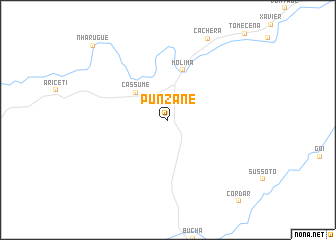 map of Punzane