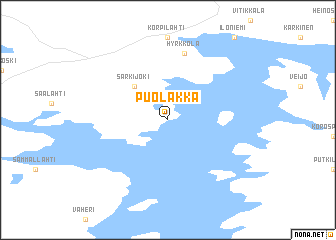 map of Puolakka