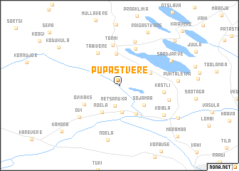 map of Pupastvere