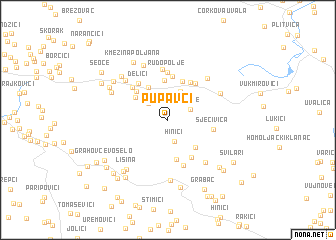 map of Pupavci