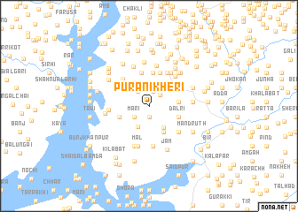 map of Purāni Kheri