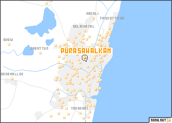 map of Purasawalkam