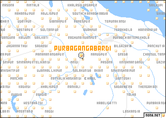 map of Purba Gangābardi