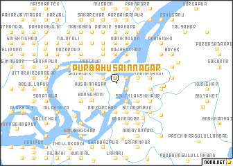map of Purba Husainnagar