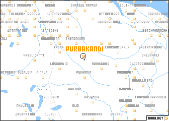 map of Purbakāndi
