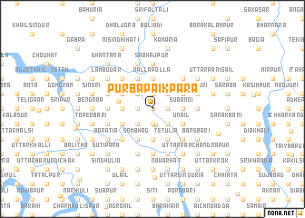 map of Purba Pāikpāra