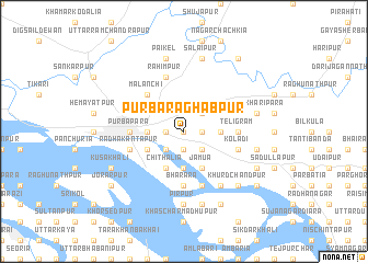map of Purba Rāghabpur