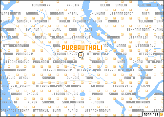 map of Purba Uthali