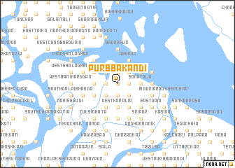 map of Purbba Kāndi