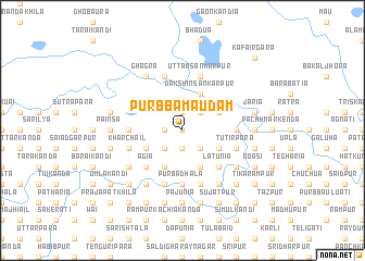 map of Purbba Maudām