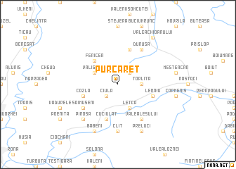 map of Purcăreţ