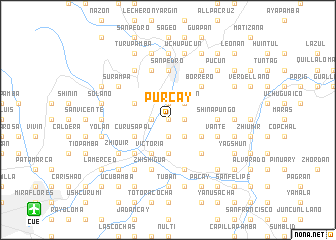 map of Purcay