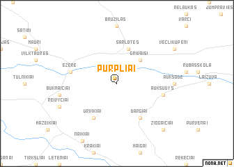 map of Purpliai