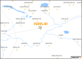 map of Purpliai