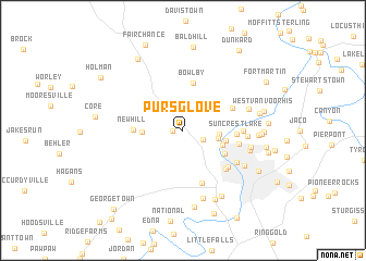 map of Pursglove