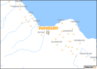 map of Purwosari