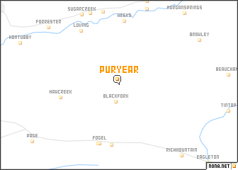 map of Puryear