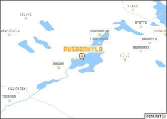 map of Pusaankylä