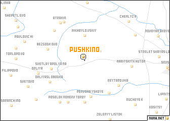 map of Pushkino