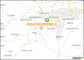 map of Pushta Khāra Bāla