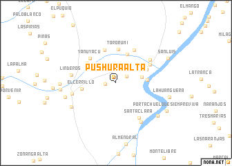 map of Pushura Alta