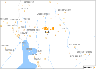 map of Pusilá