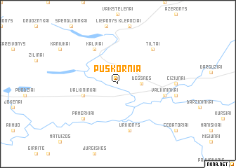 map of Puškornia